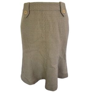 Missoni skirt taupe and green patterned wool skirt. Sz 6